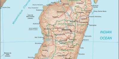 Подробна карта на Мадагаскар