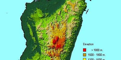 Картата на Мадагаскар география 